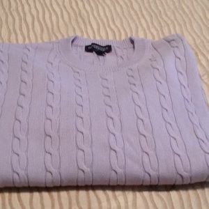 Sweater- Cable knit, Round Tree & York -size large